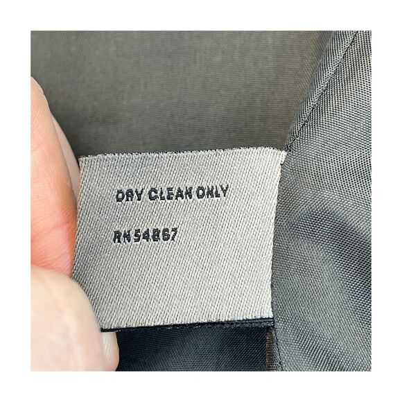 Le Collezioni Structure Blazer Jacket Men Large Black Wool Lined Single Breasted - Picture 6 of 11